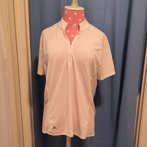Adidas White Polo Shirt L Women's